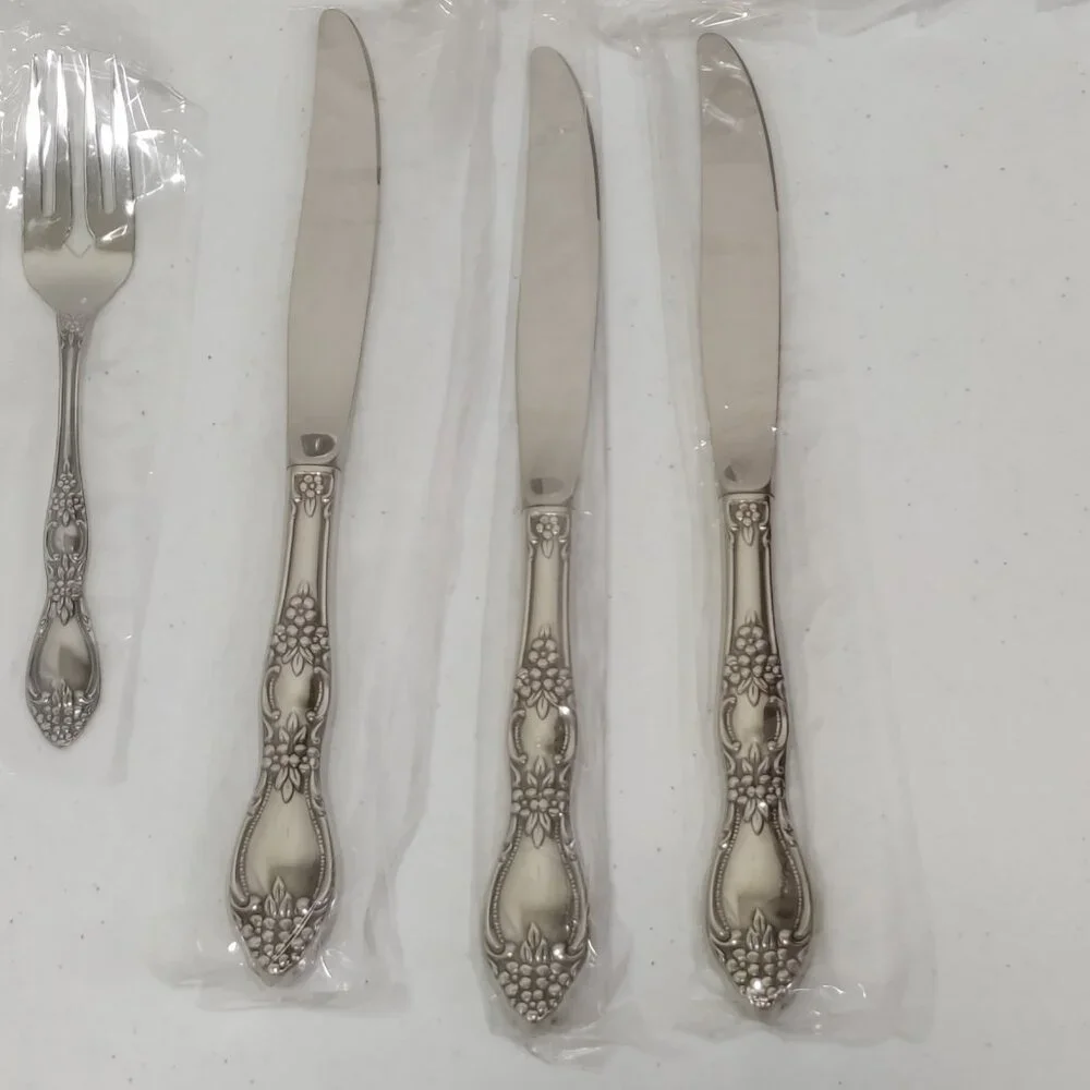 Oneida English Garden Stainless 20 Piece Flatware Set Service For 4 (Vintage...